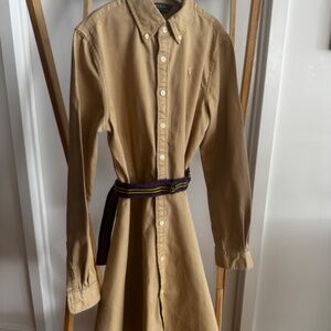 Polo Ralph Lauren Belted Chino Shirtdress